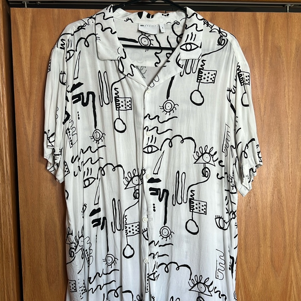 ASOS-Men Print Shirt 2XL